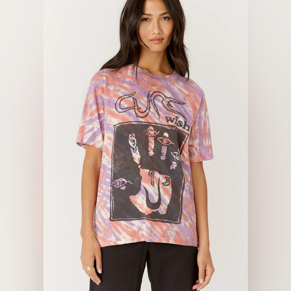 DAYDREAMER - THE CURE WISH TOUR WEEKEND TEE - MIDSUMMER TIE DYE Size L
